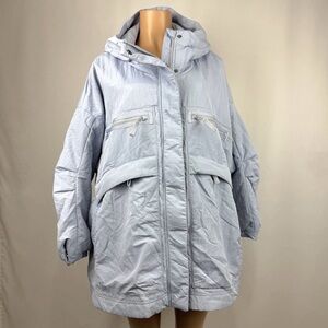 Free People Movement M/L Blue Billie Boxy Lightweight Insulated Jacket Oversized